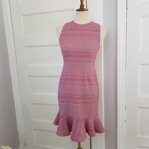 Banana Republic Jacquard Cross Back Dress, Size 0 - Picture 3 of 12